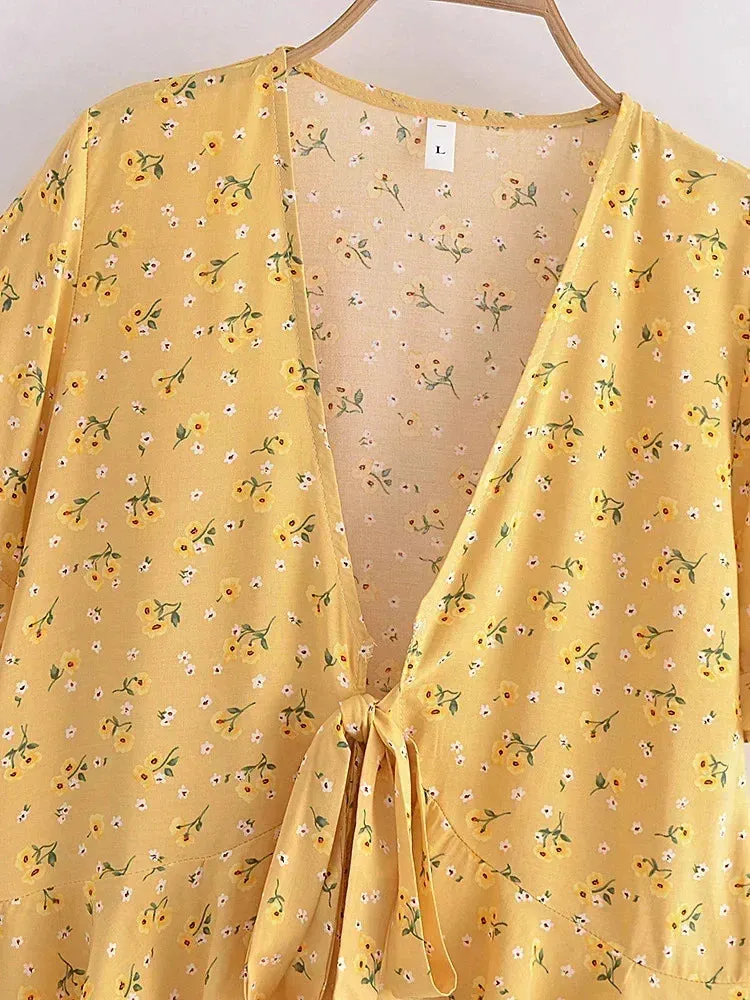 Nyla Tie Flutter Top