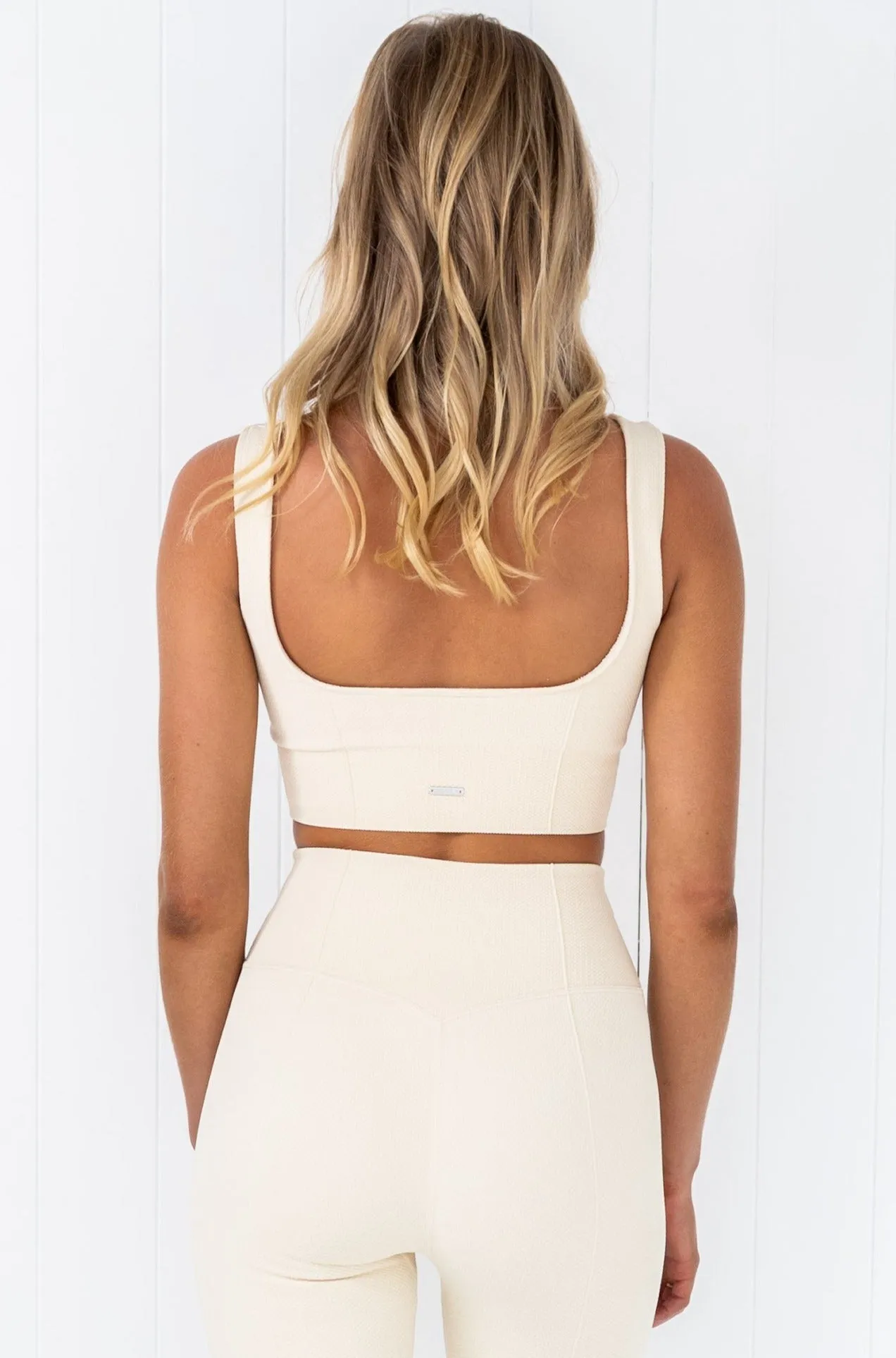 Oat White Luxe Seamless Bra