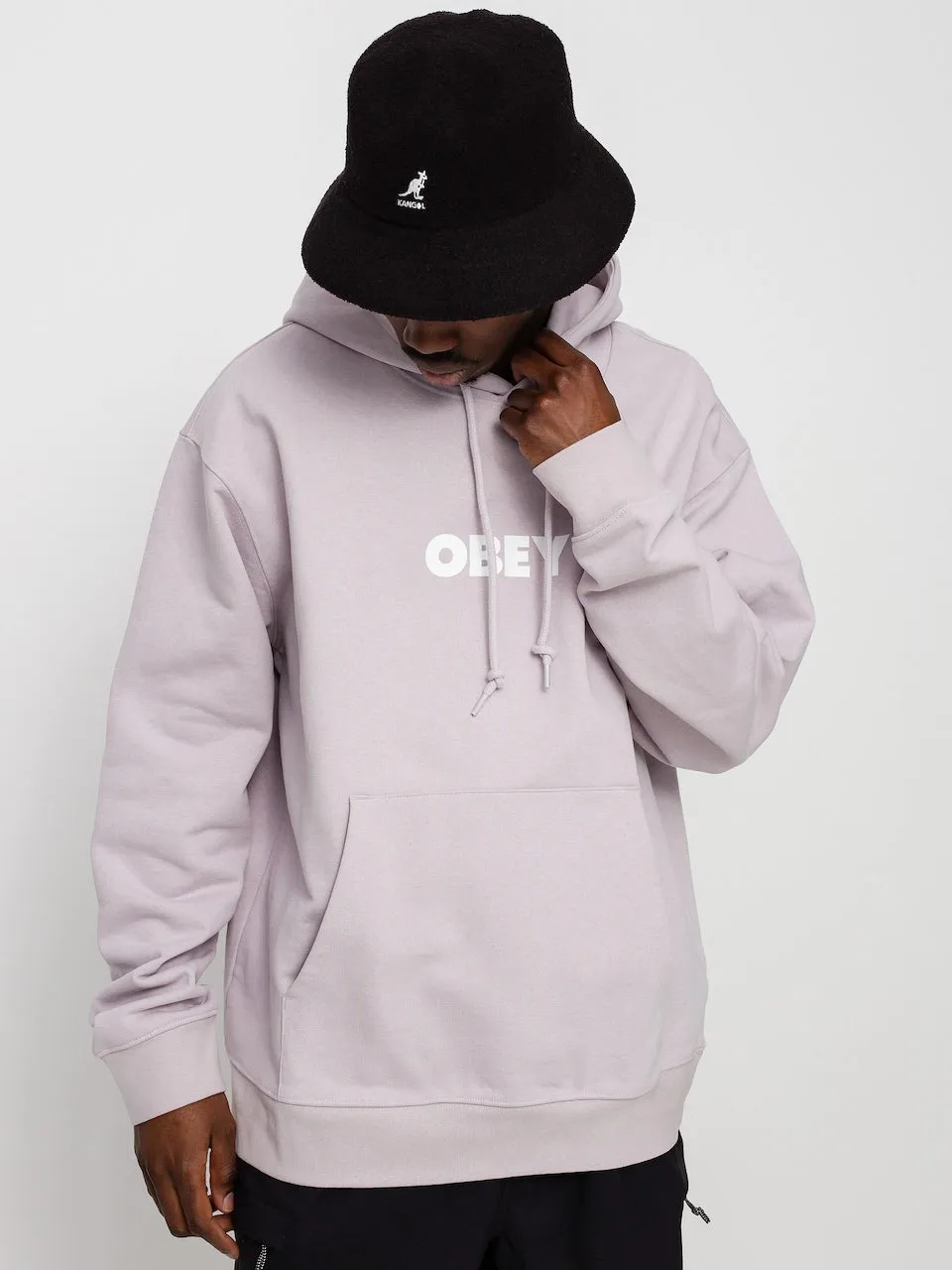 OBEY BOLD OBEY HOODIE PURPLE PASTE