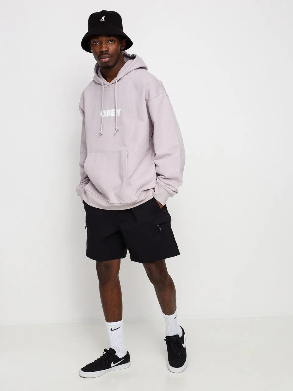 OBEY BOLD OBEY HOODIE PURPLE PASTE