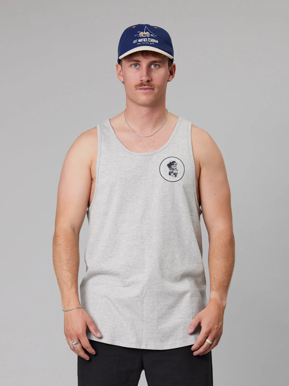 OLD SEA DOG SINGLET - GREY MARLE