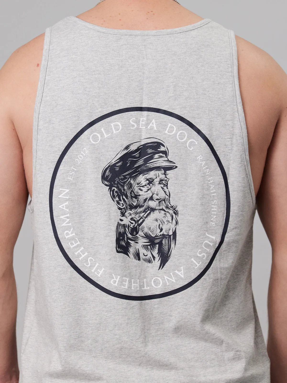 OLD SEA DOG SINGLET - GREY MARLE