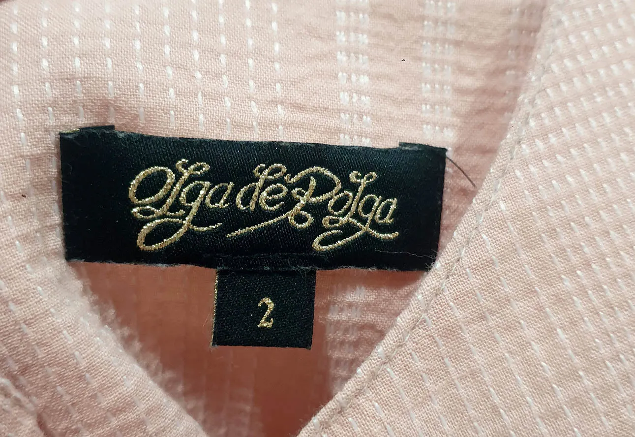 Olga de Polga pink top size 2, best fits 12-14