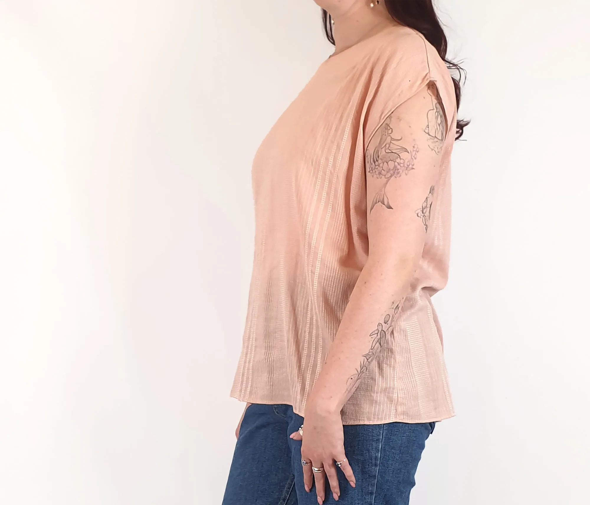 Olga de Polga pink top size 2, best fits 12-14