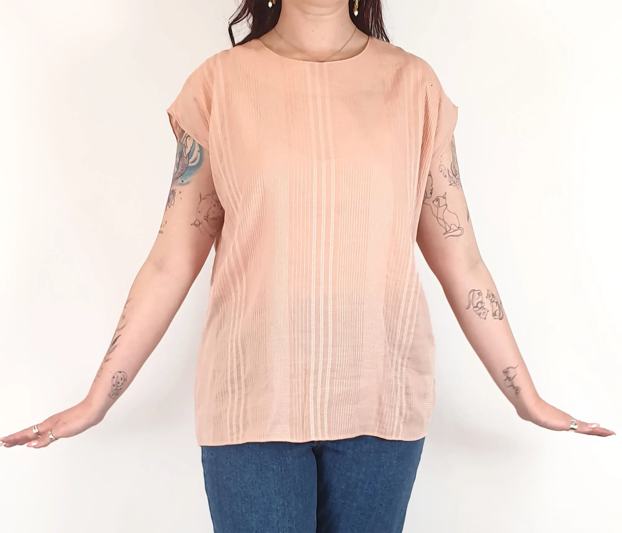 Olga de Polga pink top size 2, best fits 12-14