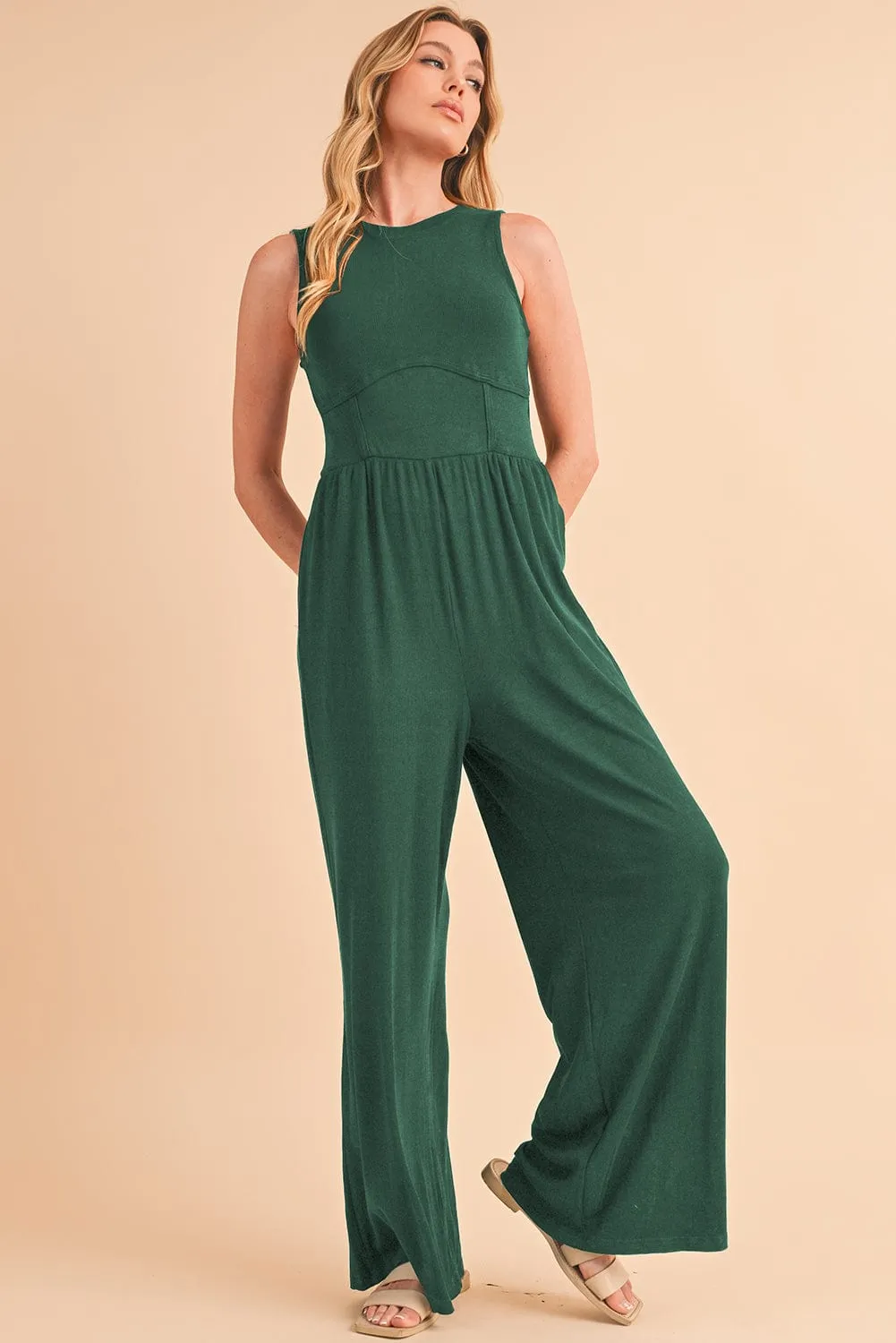 Omari Sleeveless Wide Leg Jumpsuit | S-XL | PRE ORDER