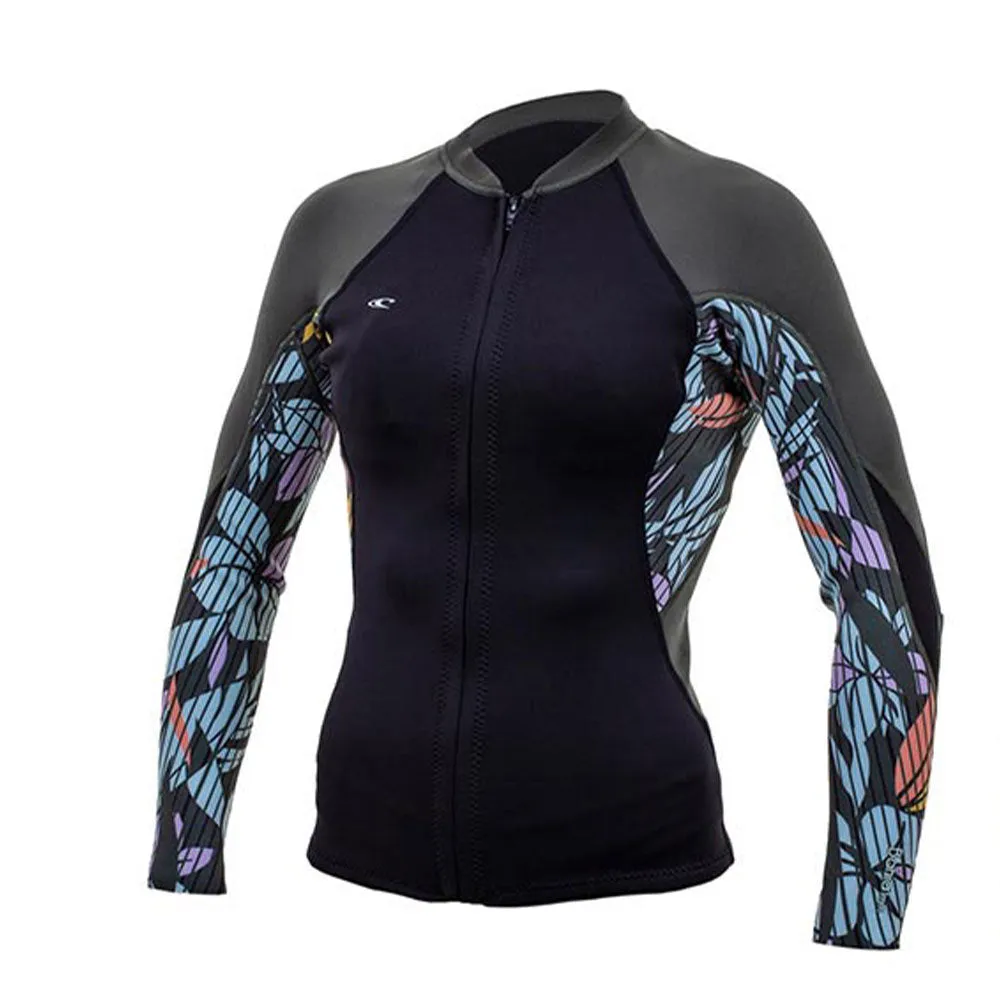 O'Neill Womens Bahia 1/0.5mm FZ  Jacket -Black/Baylen/Dark Olive
