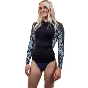 O'Neill Womens Bahia 1/0.5mm FZ  Jacket -Black/Baylen/Dark Olive
