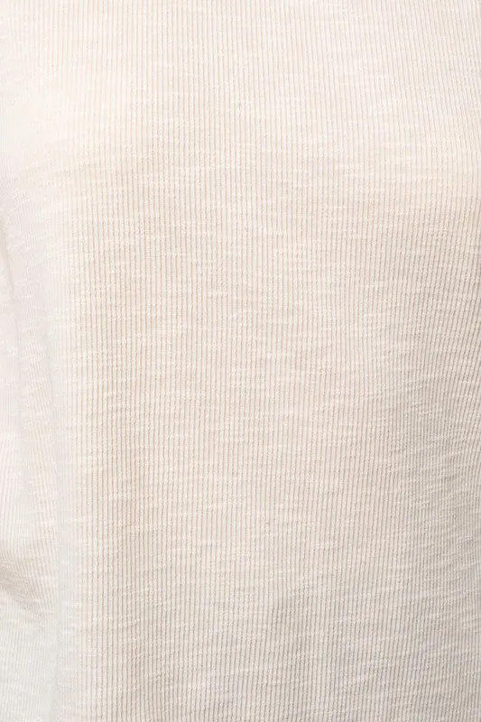 *Online Exclusive* Back Button Down Top (Cream)