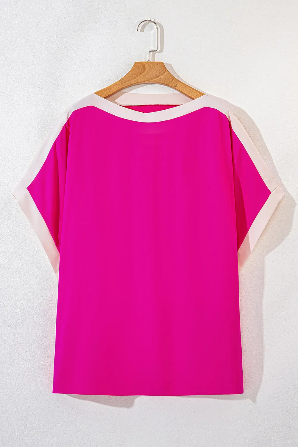 Oversized Boat Neck Tunic Blouse