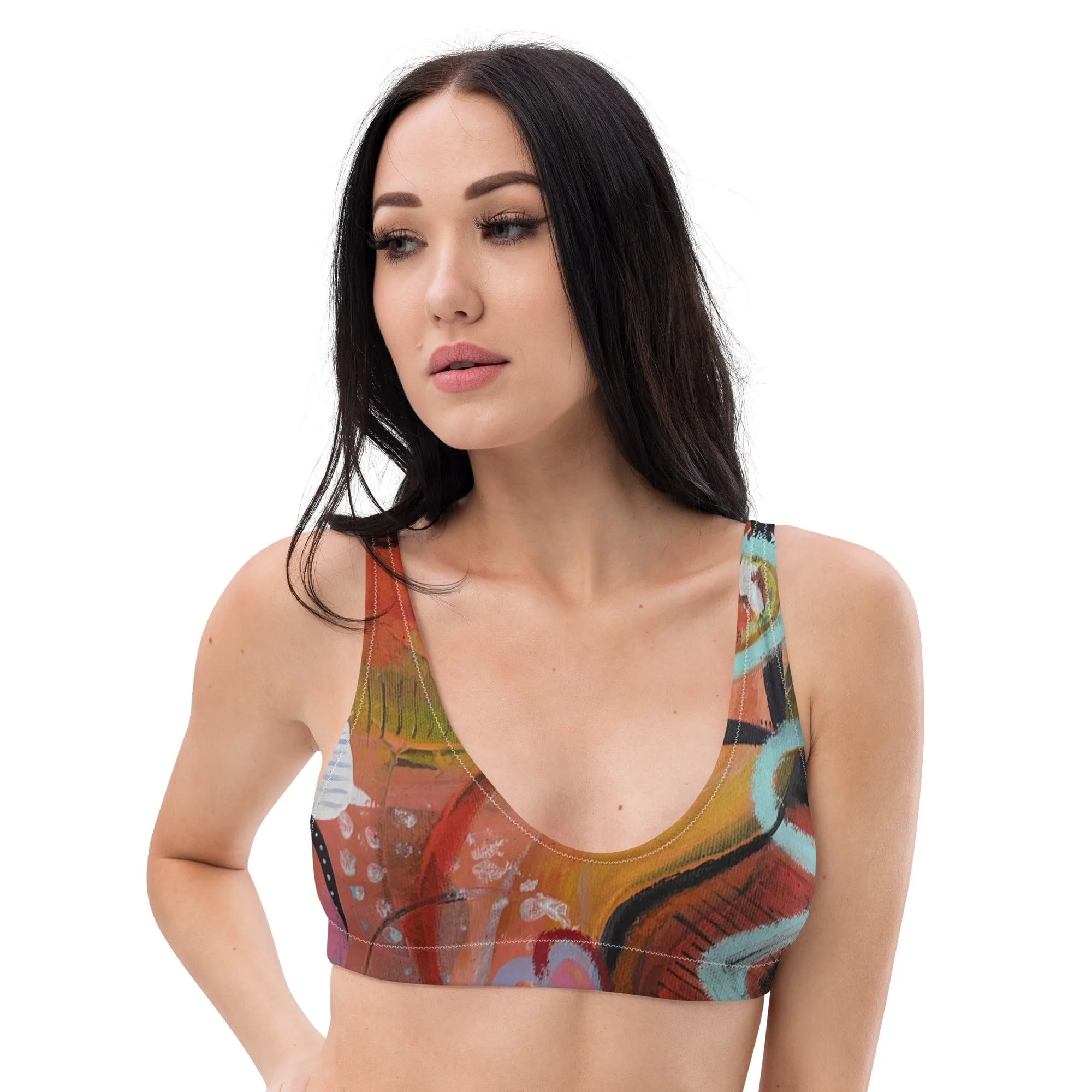 Padded Bikini Top Circles in the Sand