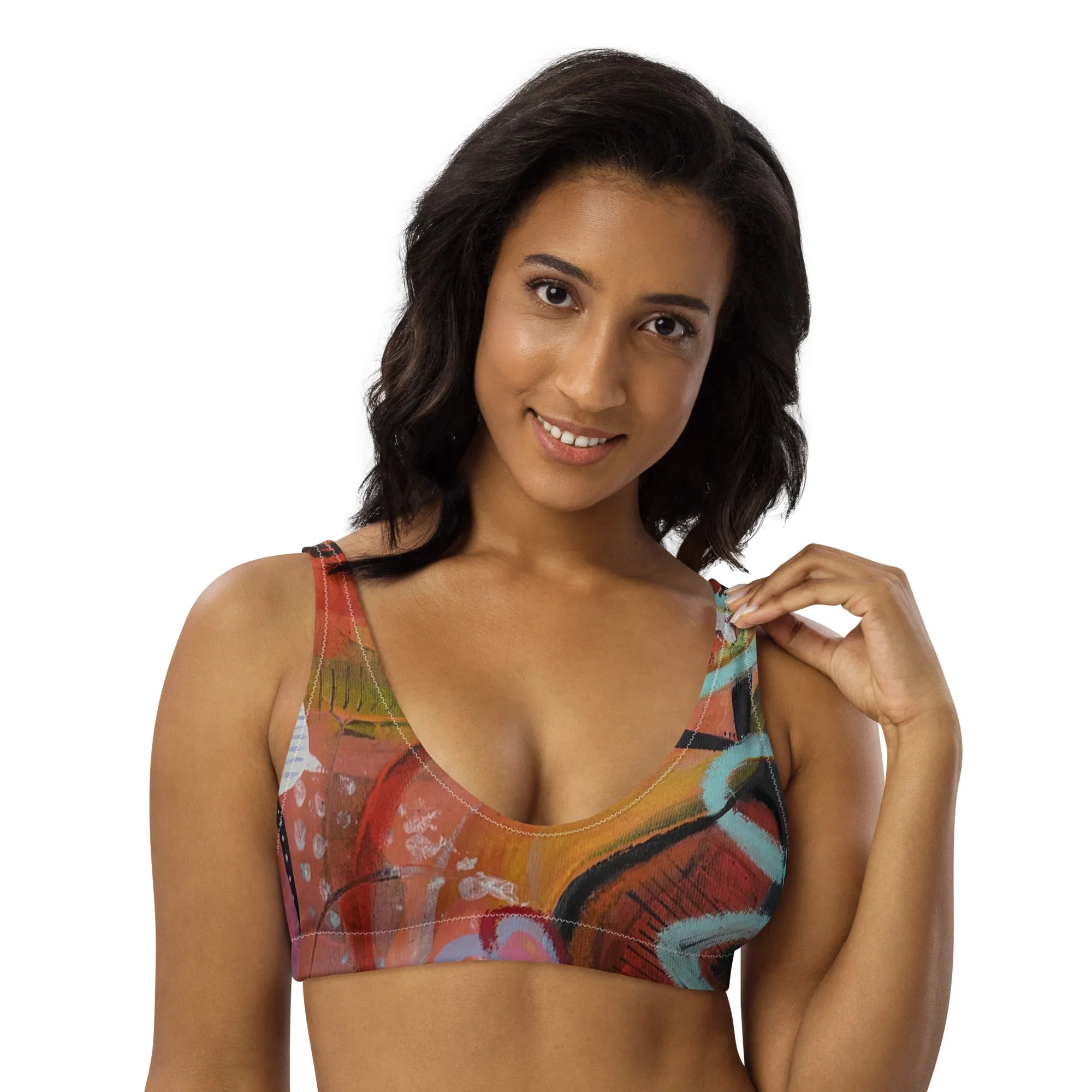 Padded Bikini Top Circles in the Sand