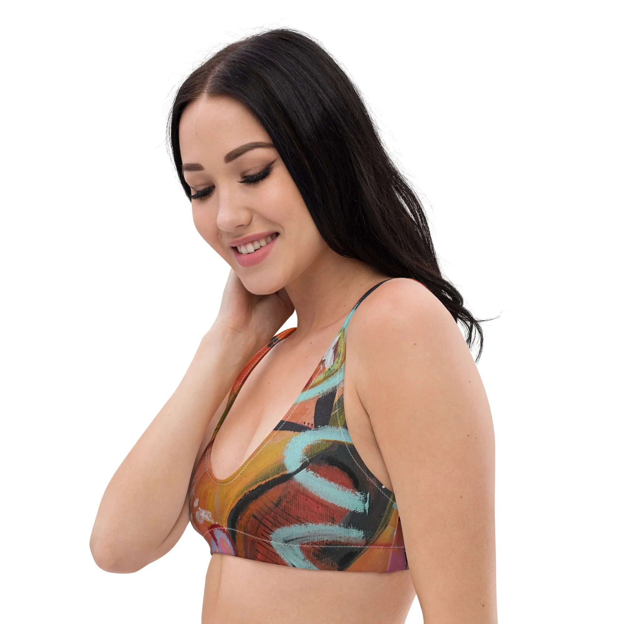 Padded Bikini Top Circles in the Sand