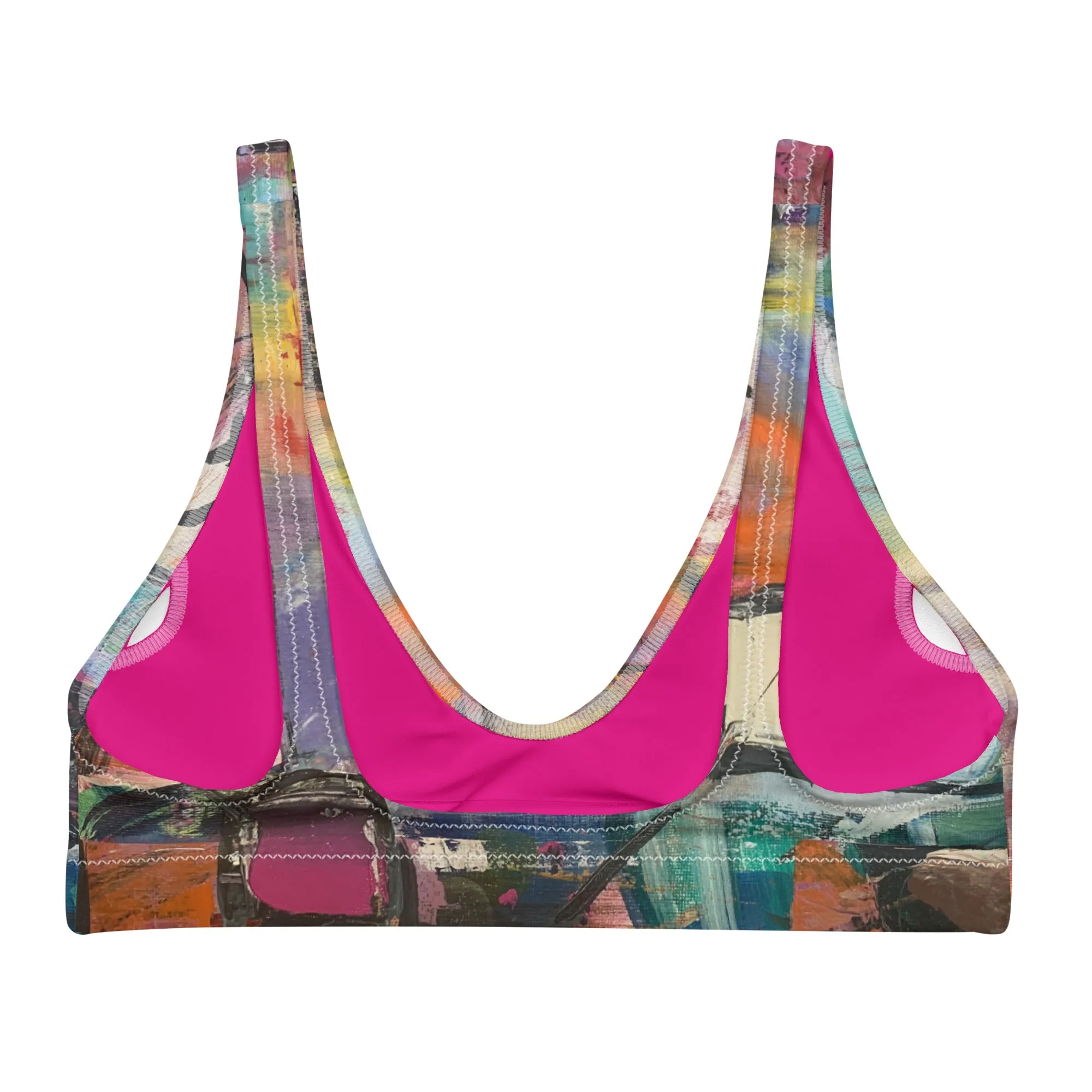Padded Bikini Top "Calm Down"