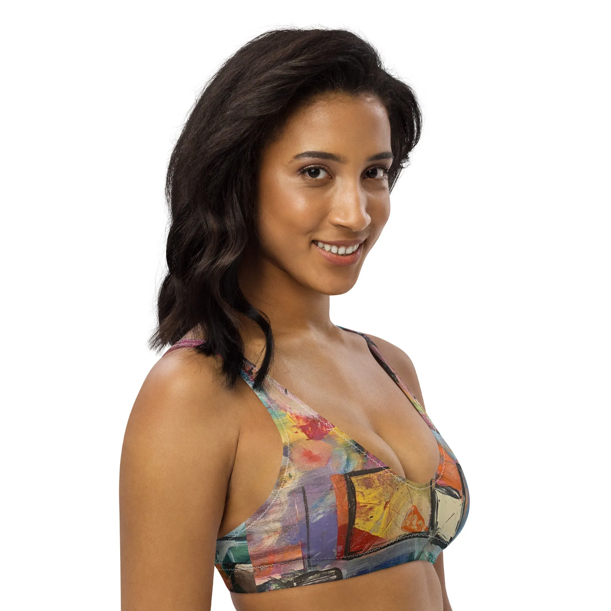 Padded Bikini Top "Calm Down"