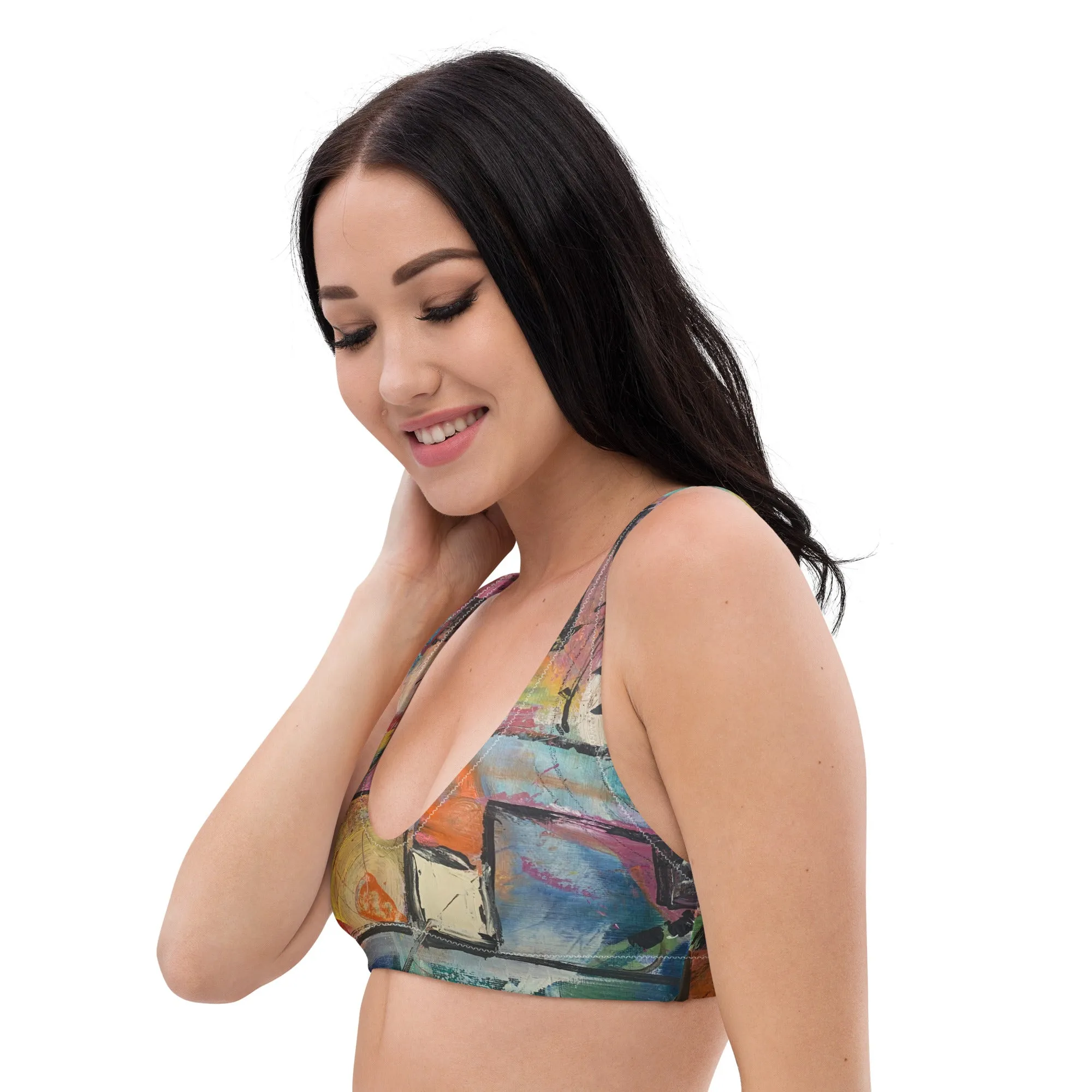 Padded Bikini Top "Calm Down"