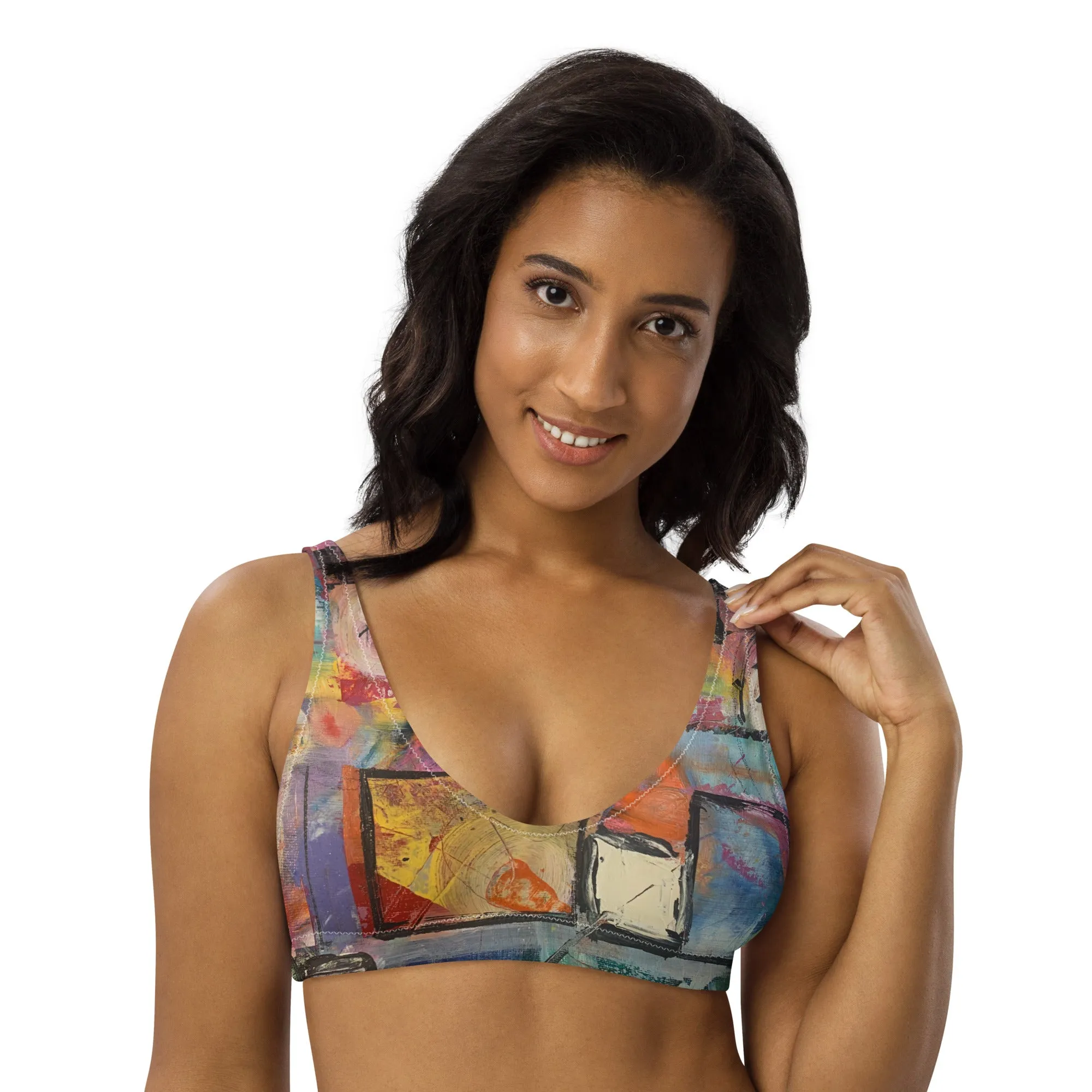 Padded Bikini Top "Calm Down"