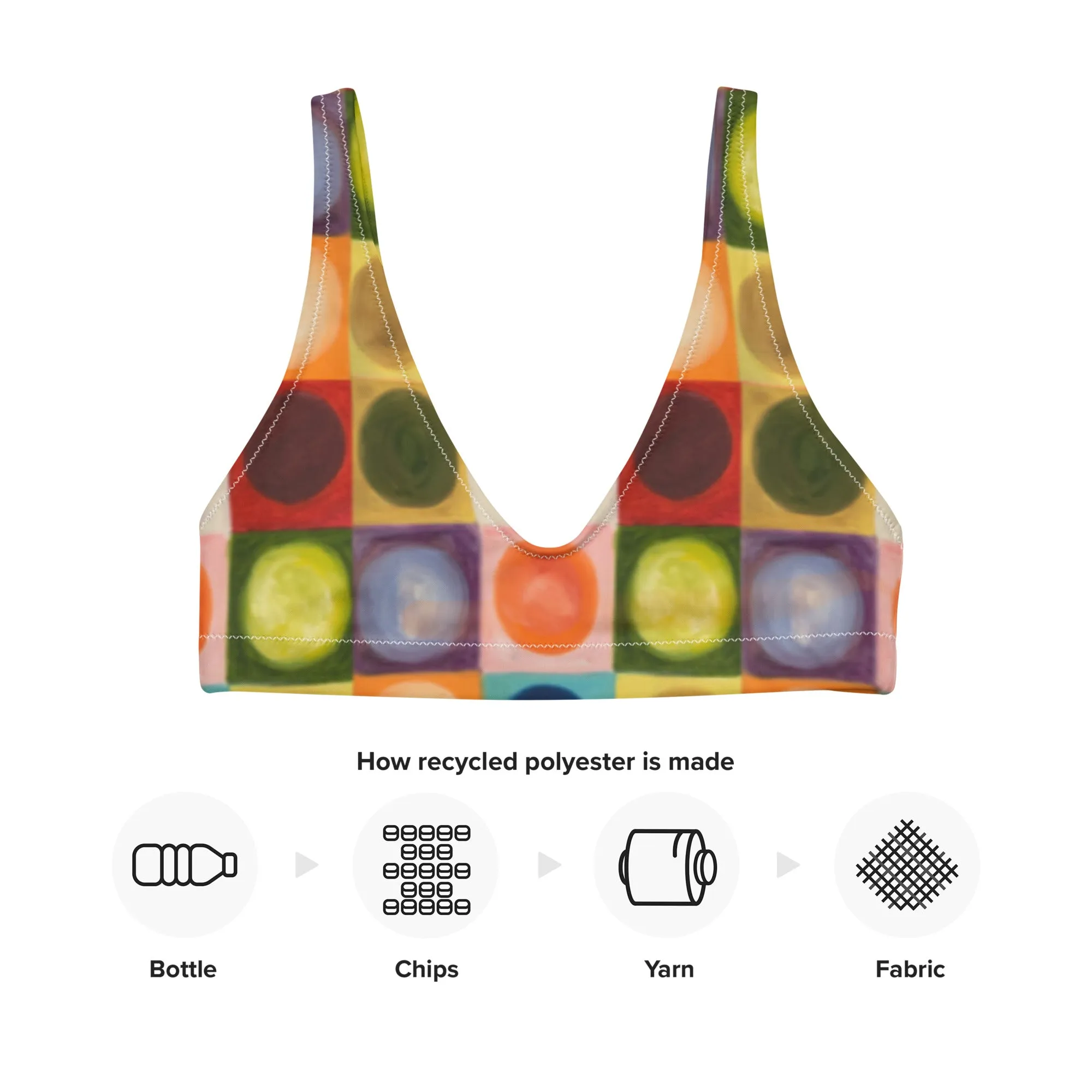 Padded Bikini Top "Circles"