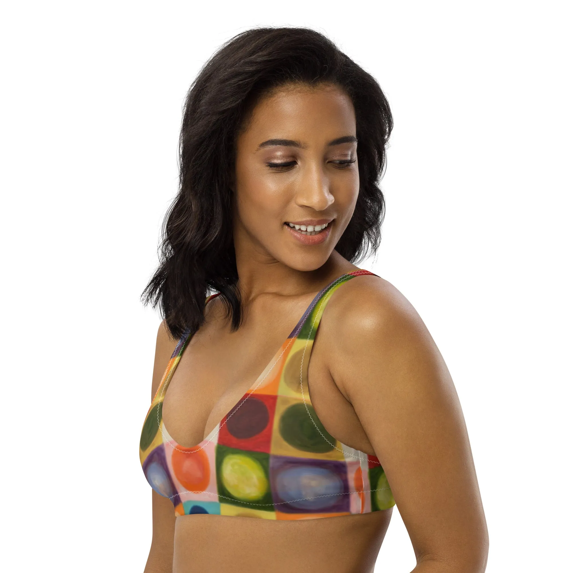 Padded Bikini Top "Circles"