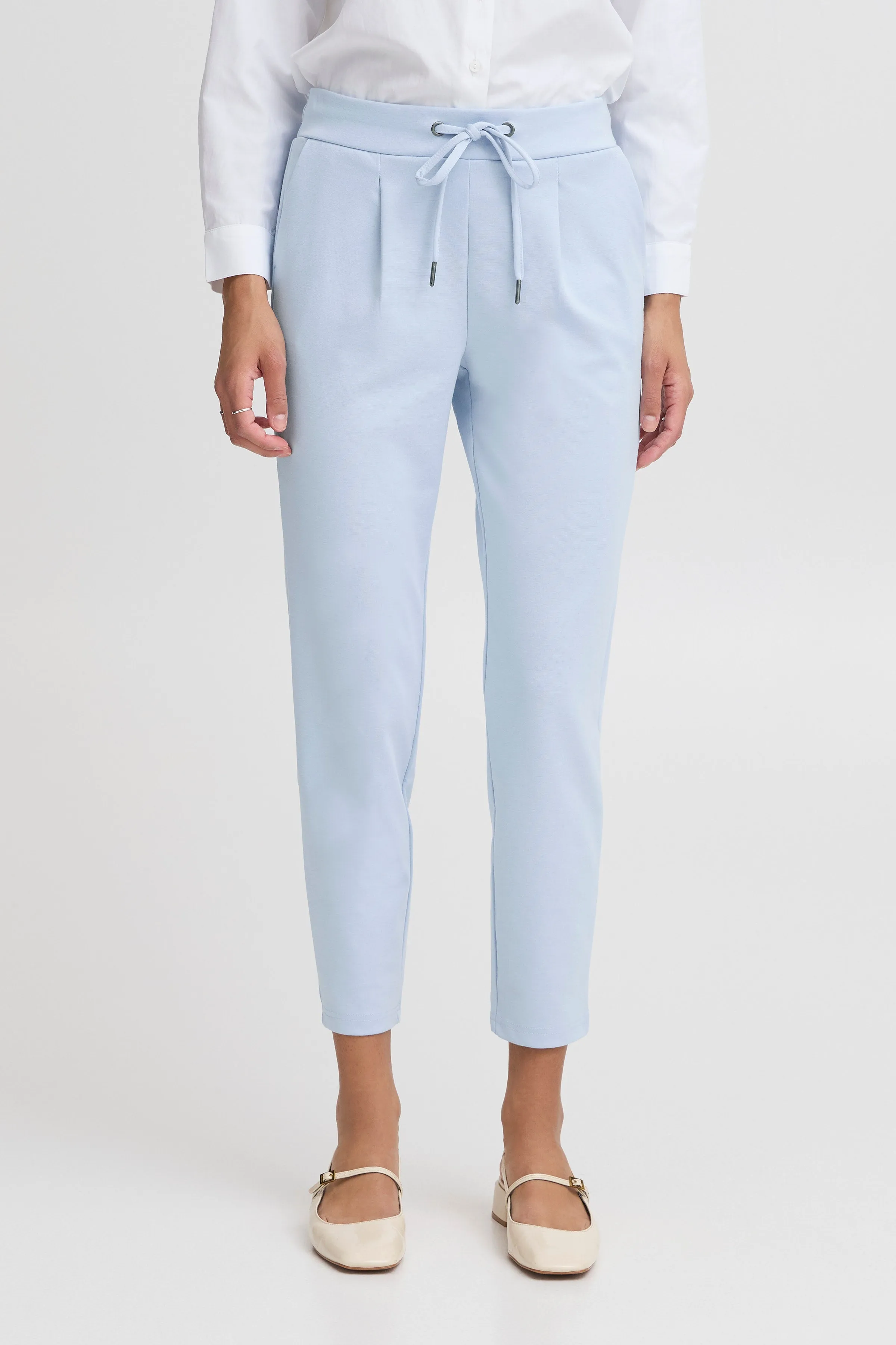 Pantalones B.YOUNG Rizetta Cropped Cashmere Blue
