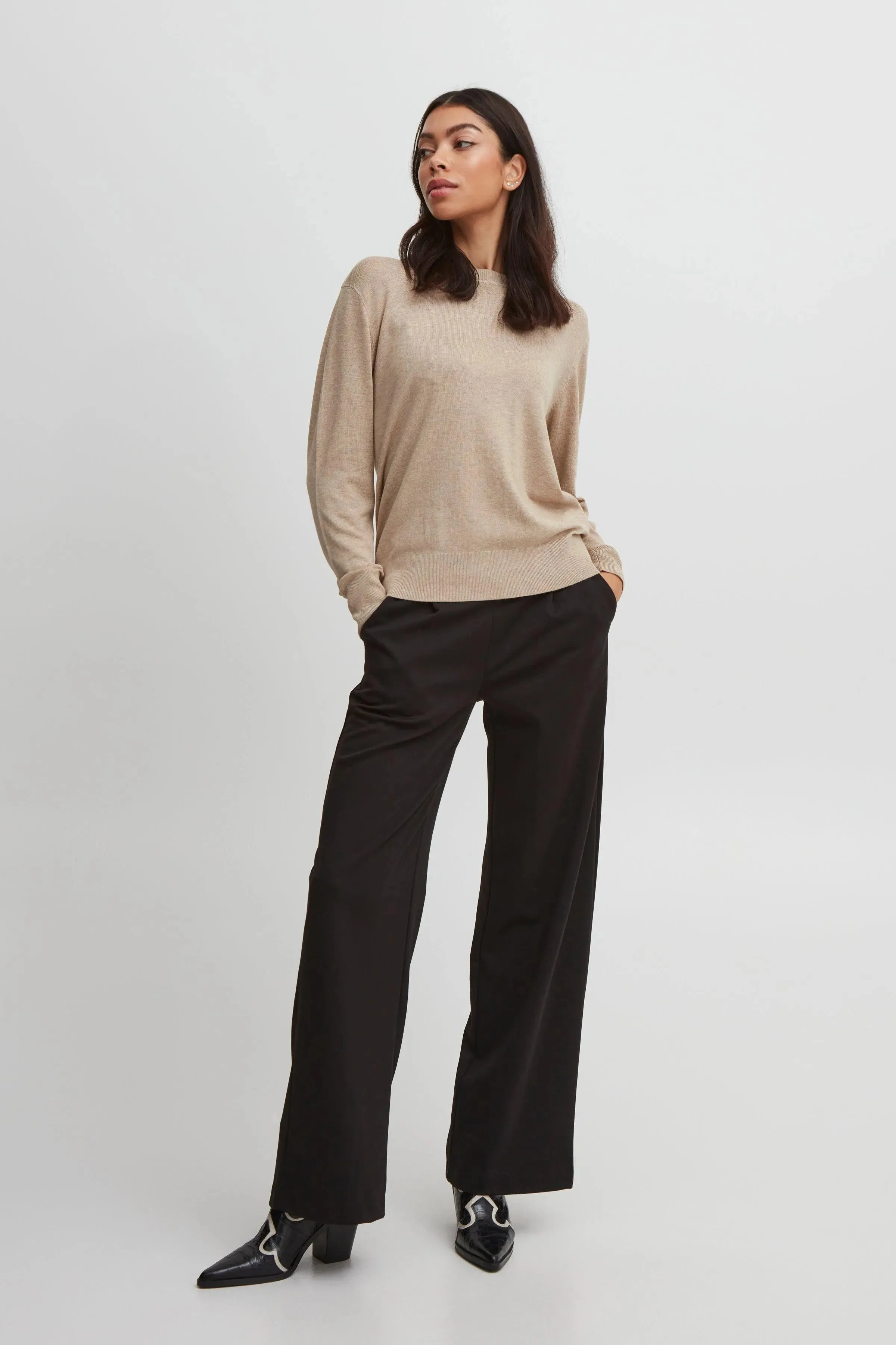 Pantalones B.Young Rizetta Wide Black