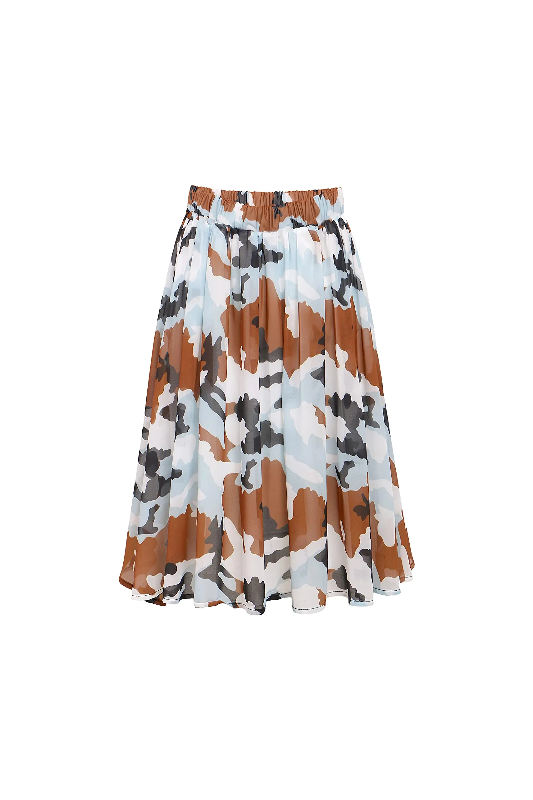 Pantora Women's Carla Chiffon Skirt, Camo, Small