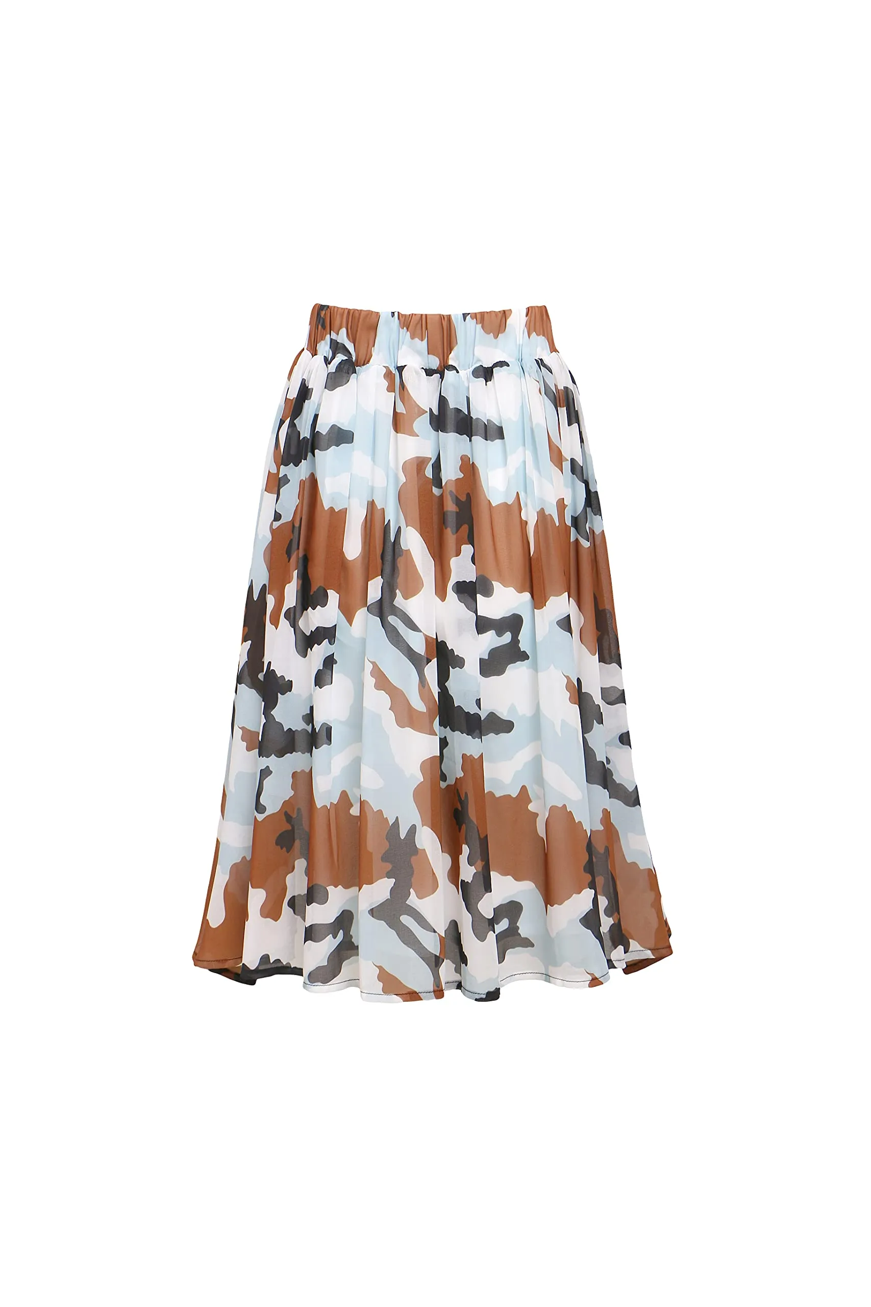 Pantora Women's Carla Chiffon Skirt, Camo, Small