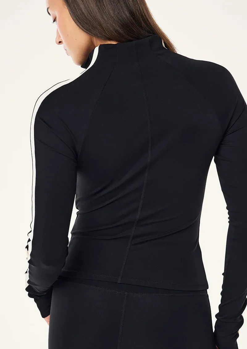 P.E NATION - Nightfall Quarter Zip L/S - Black / Cloud