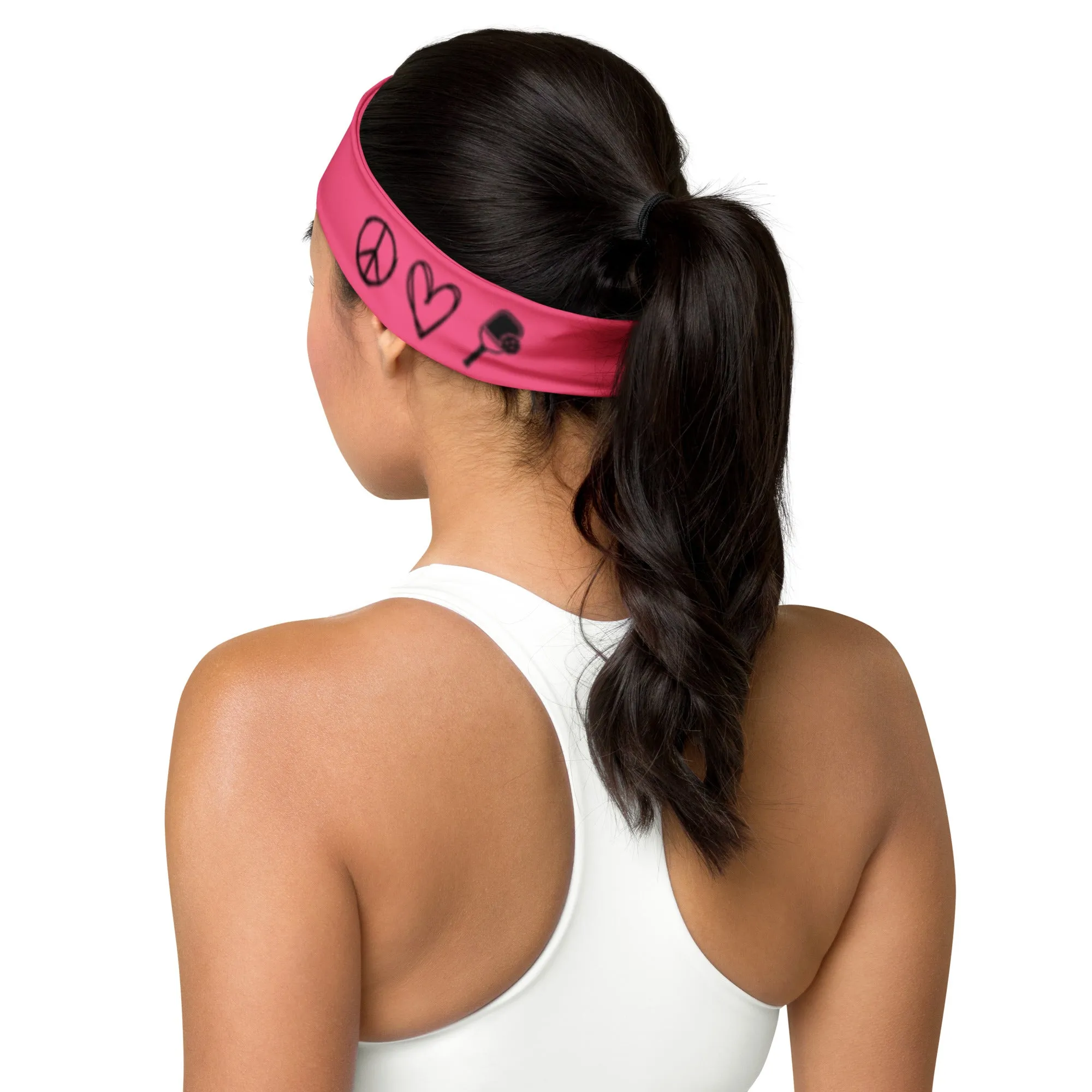 Peace Love & Pickleball Headband