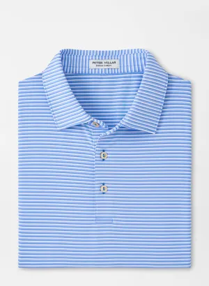Peter Millar Mens Classic Fit Cedar Performance Jersey Polo - LIBERTY BLUE