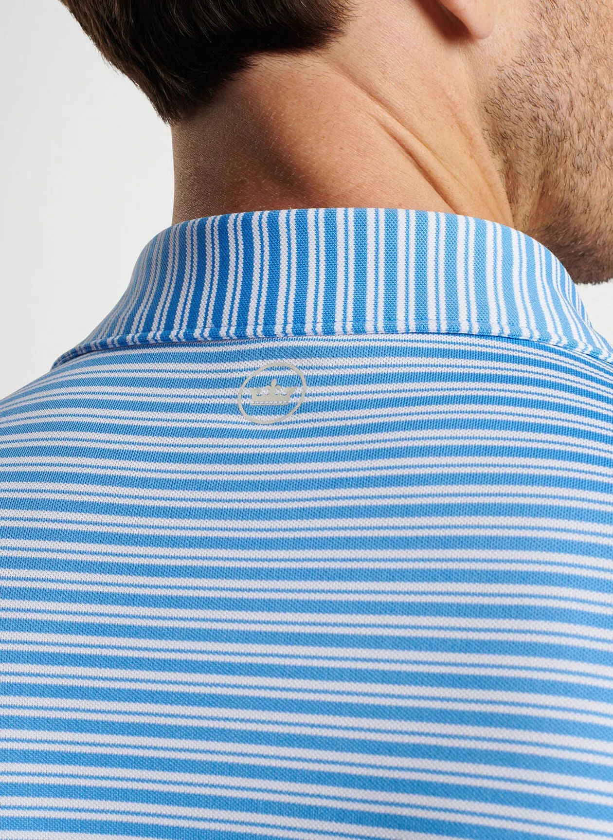 Peter Millar Mens Classic Fit Dellroy Performance Mesh Polo - LIBERTY BLUE