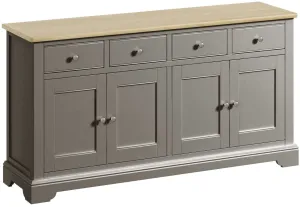 Pewter Oak 4 Door Sidebaord