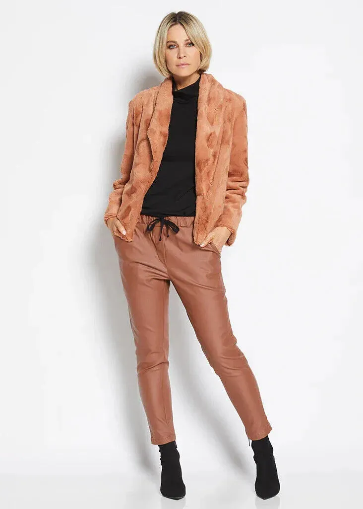 Philosophy Australia - Fur Bolero Jacket Toffee