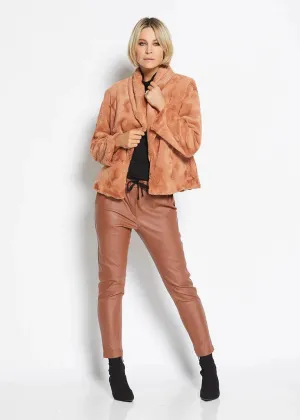 Philosophy Australia - Fur Bolero Jacket Toffee
