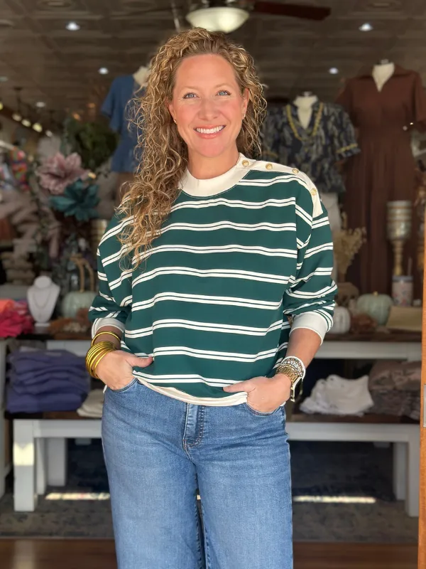 Pine Classic Striped Top