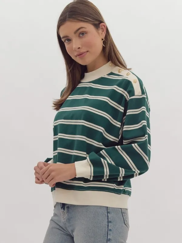 Pine Classic Striped Top