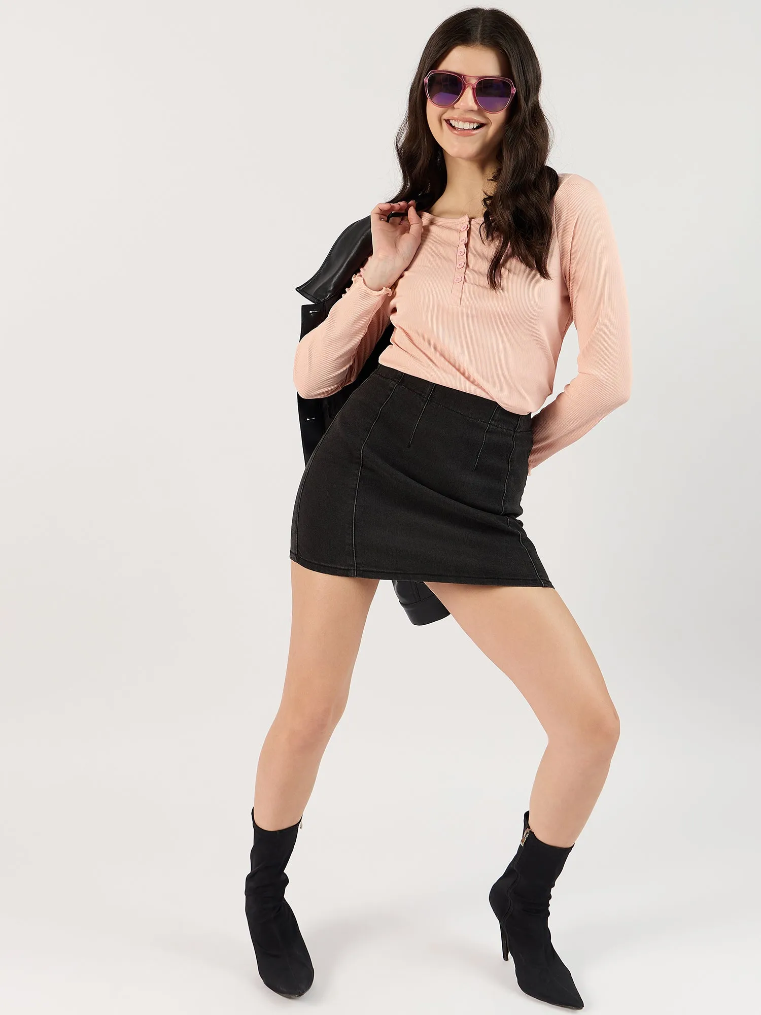 Pink Knit Top