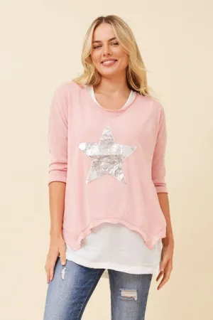 PINK STAR TOP