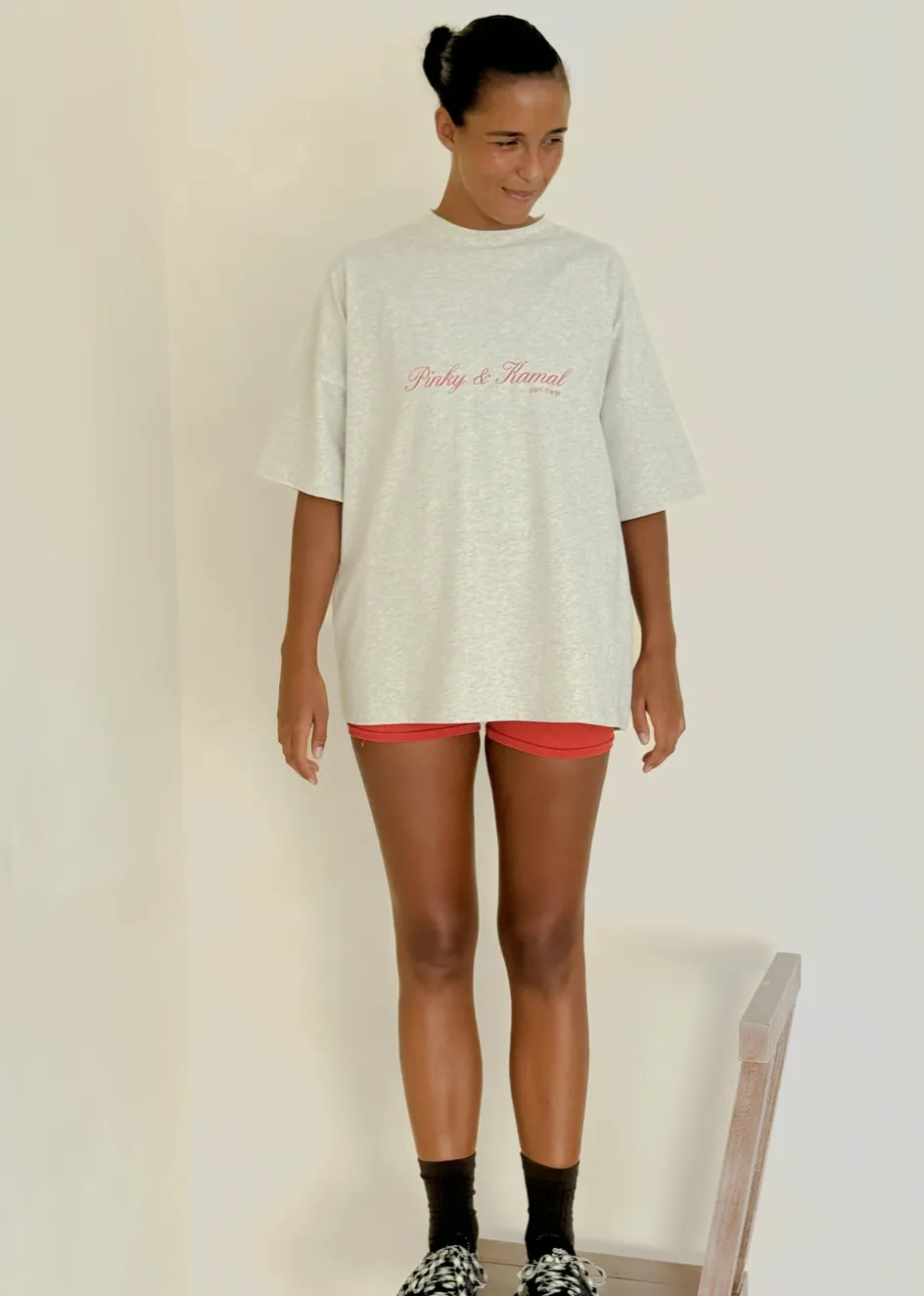 PLANT CHANGE TEE | GREY MARLE/RED