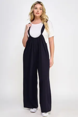 Plus Wide Leg Jumpsuit Overalls