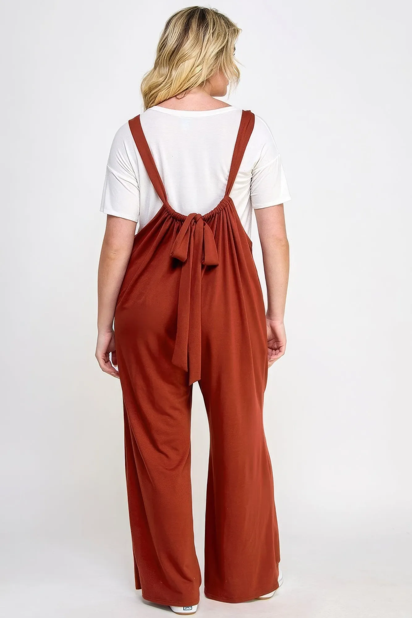 Plus Wide Leg Jumpsuit Overalls