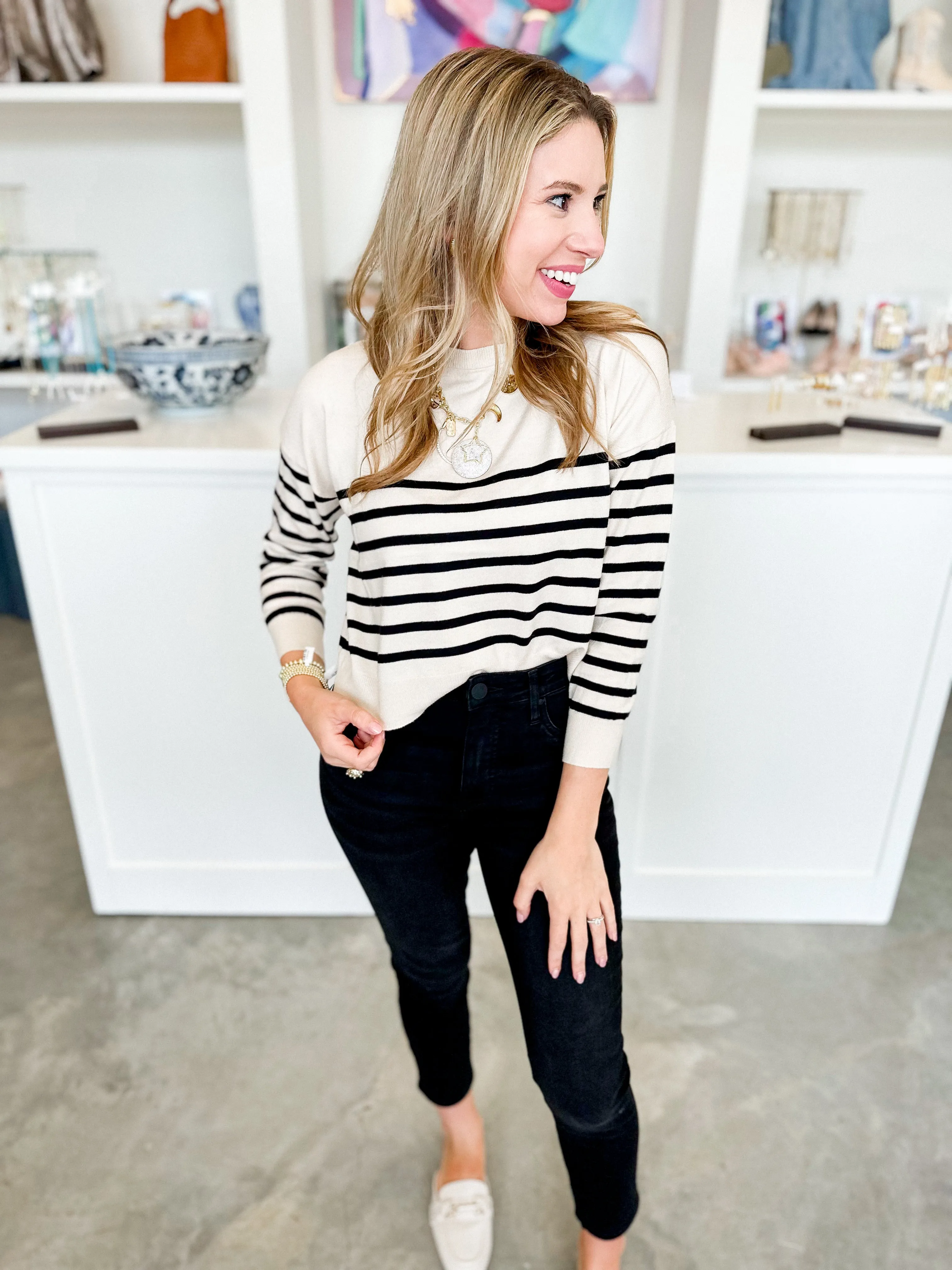 Polly Stripe Sweater