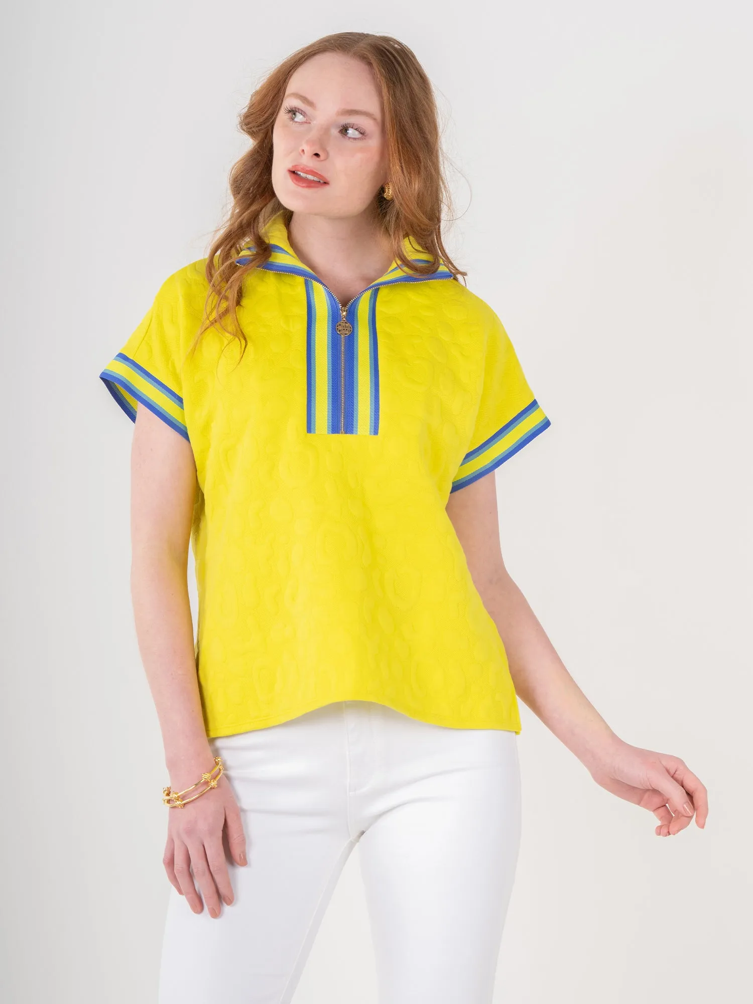 Poppy Pullover in Key Lime Cheetah