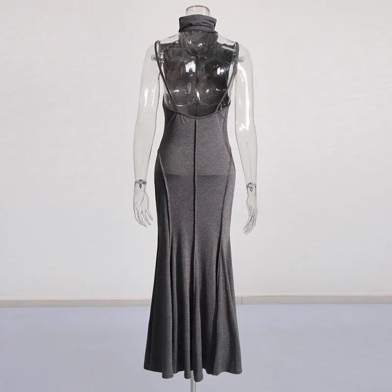 Pre Order:  Solid Sleeveless Pleated Maxi Dress