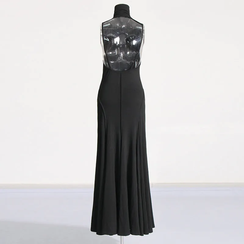 Pre Order:  Solid Sleeveless Pleated Maxi Dress