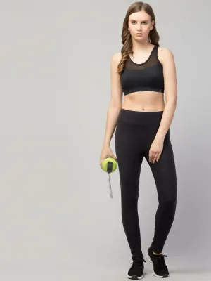 Premium High GSM Yoga Pants (Plain Black Tights)