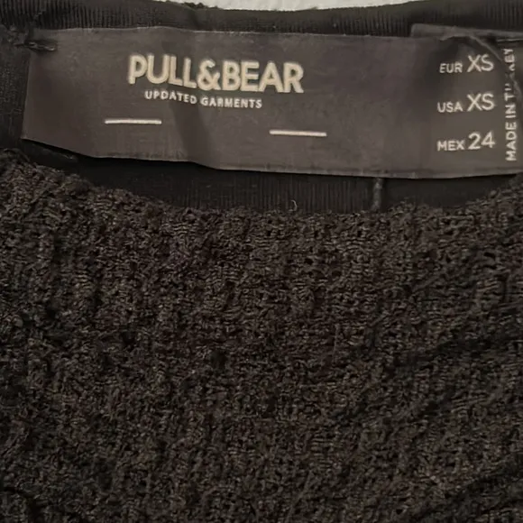 Pull&amp;Bear • NWT Black Asymmetric Hem Mini Skirt Size XS