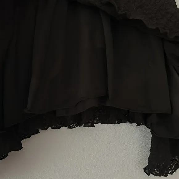 Pull&amp;Bear • NWT Black Asymmetric Hem Mini Skirt Size XS