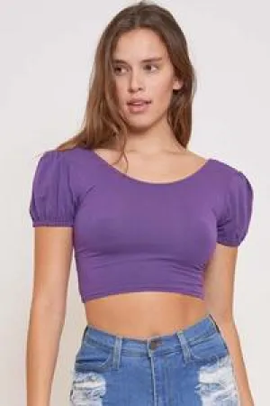 Purple Lace Back Top 3/22/24 8323