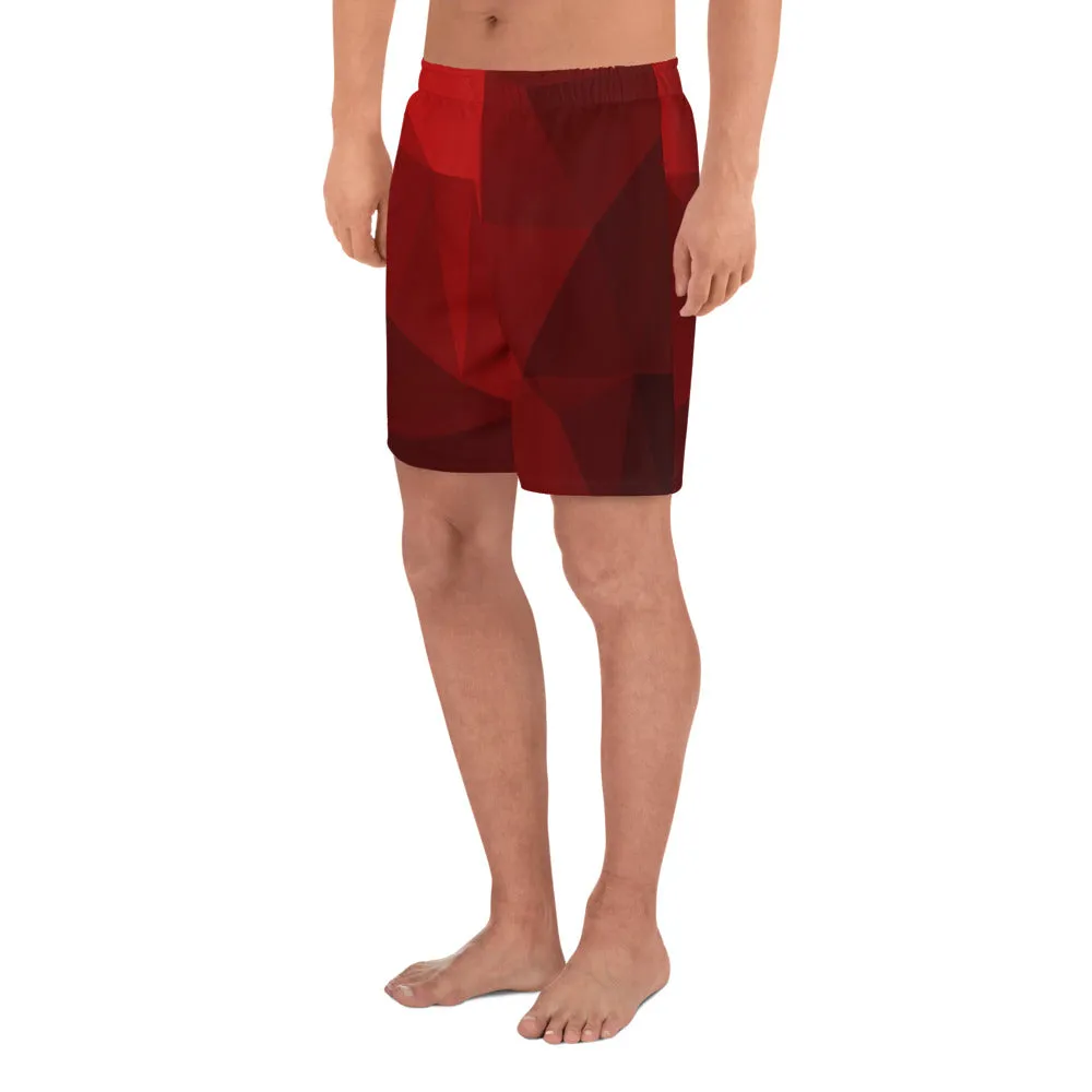 QG Red Men's Athletic Long Shorts